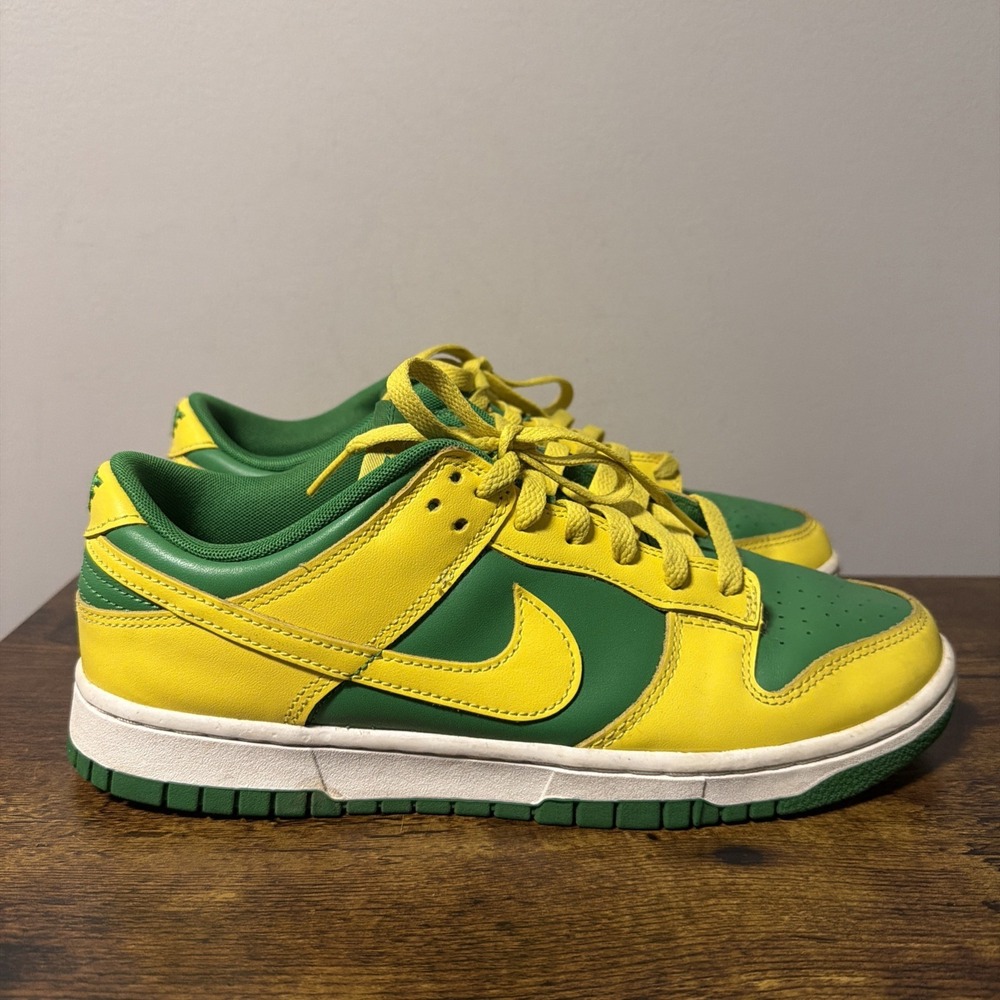 Nike Dunk Low Retro Reverse Brazil BTTYS Apple Green/Yellow Strike, Men Sz 9.5
